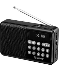 Sandberg 421-18 Speaker Radio FM+BT Recharge Radio, Radio pulksteņi