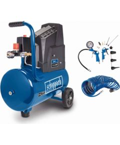 Kompresors HC25o ar 13 daļīgu piederumu komplektu un 5 m šļūteni, Scheppach Gaisa kompresors