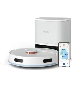 PHILIPS XU2100/25 HomeRun 2000.sērija Putekļu sūcējs robots ar mazgāšanas funkciju, balts Jaunumi Sadz. tehnika