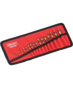 Kobalta  urbju komplekts, sīsināti, 19gab. Welzh Werkzeug