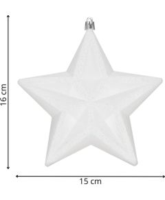 Новогоднее украшение звезда, Springos CA1382, 15 см  Eglīšu rotājumi