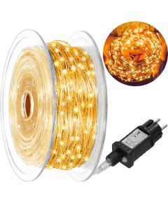 Ziemassvētku LED lampiņas Springos CL4043,  1000 mikro LED, 100 m, silti baltas Ziemassvētku lampiņas, LED virtenes