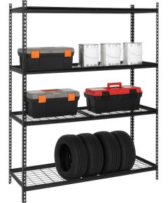 Springos Tērauda plaukts garāžai ar 4 plauktiem HA5277 183x150x54 cm Plaukti  