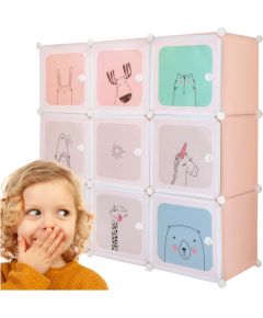 Bērnu modulārā skapīšu sistēma Springos HA0215 – 110 × 110 × 37 cm, 9 nodalījumi Plaukti  