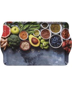 PAPLĀTE 48x30x3.5CM, DĀRZEŅU MOTĪVS, MELAMĪNS, Kesper Citi virtuves piederumi