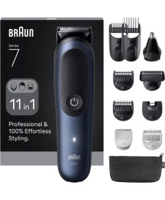 Braun 11in1 Grooming Kit All-in-One Series 7 AIO7540 Cordless Number of length steps 14 Black/Blue Волосы, борода, триммеры для тела