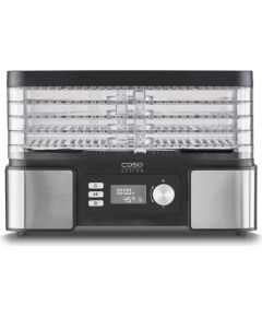 Caso Food Dehydrator DH 450 Power 370-450 W Number of trays 5 Temperature control Integrated timer Black/Stainless Steel Dārzeņu Tvaicētāji un Žāvētāji