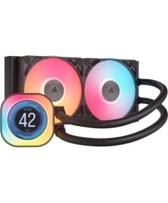 Corsair Liquid CPU Cooler iCUE LINK TITAN 240 RX LCD Intel, AMD Korpusu dzesēšana