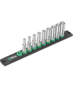 Uzgriežņa galviņu komplekts Wera WE05005410001; 1/4''; 9 Mehāniskie instrumenti