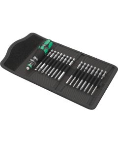 Skrūvgrieža rokturis Wera WE05051042001; PH; TX; HEX; SQ; SL; 17 gab. + skrūvēšanas uzgaļi Skrūvgrieži