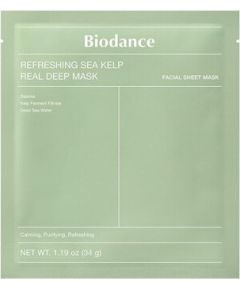 Biodance Refreshing Sea Kelp Real Deep Mask - Zklidňující pleťová maska 34.0g Smaržas - NESAKĀRTOTS