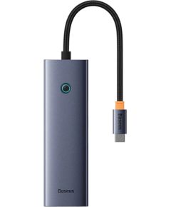 6in1 Hub Baseus  UltraJoy USB-C do HDMI4K@30Hz1+3xUSB 3.0+PD+RJ45 (space grey) Usb HUB