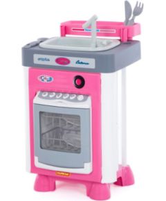 Polesie Bērnu komplekts "Carmen" ar trauku mazgājamo mašīnu un izlietni ar piederumiem ar skaņu 46 cm PL57914 Bērnu rotaļu mēbeles