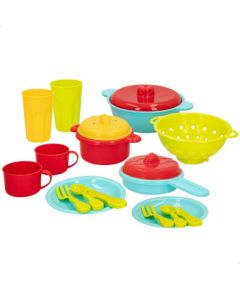 Trauku komplekts bērniem  plastmasa 16 gb. CB45715 Bērnu rotaļu mēbeles