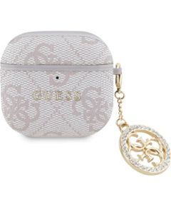 Guess -  Guess 4G Strass Charm do AirPods 4 Pink Чехлы - альтернативные