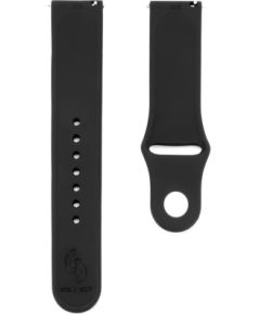 Connect   22mm Silicone Loop Watch Strap (130mm M/L) Black Smart pūlksteņu aksesuāri