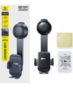 Baseus Automašīnas stiprinājums ar piesūcekni PrimeTrip C03 Air, melns Telefonu Turētāji Auto Velo Moto