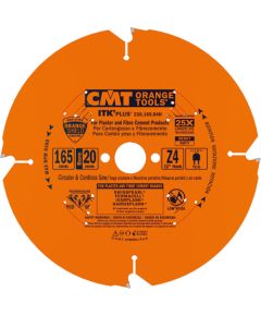 Griešanas disks šķiedru cementam CMT 236; 165x1.8x20; Z4 ; 12° Zāģripas