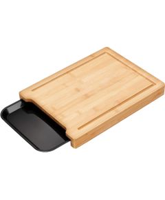 Smile SDB-5 Bambusa griešanas dēlis ar paplāti 36x27x4cm Jaunumi Sadz. tehnika