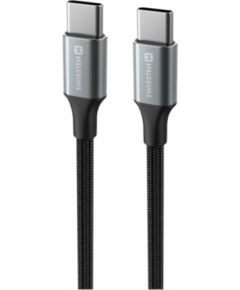 Swissten Textile II USB-C - USB-C Datu un Uzlādes Vads 1.5m Data USB kabeļi