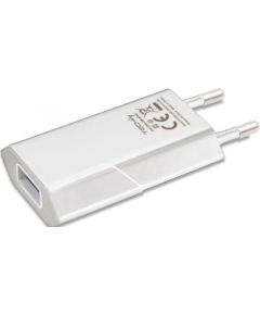 Techly Slim USB charger 230V -> 5V/1A white