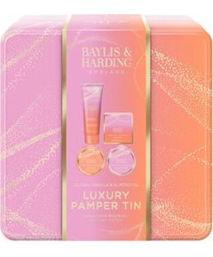 Baylis & Harding Luxury Pamper Tin ( Jojoba, Vanilka & Mandlový olej ) - Dárková sada péče o tělo Smaržas - NESAKĀRTOTS