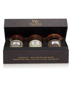 Woodwick Mini Woody Gift set of small candles 85.0g Ароматы для дома и комнаты