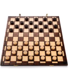 Sunrise Koka dambrete (100 rūtiņas) 40x40cm Galda spēles