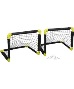 2 FUTBOLA VĀRTU KOMPLEKTS AR TĪKLU 55x44x44CM DUNLOP Futbolam