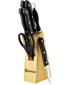 MAESTRO MR 1402 Nažu komplekts ar koka statīvu. 8 gab Naži