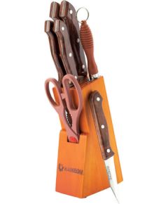 MAESTRO MR 1406 Nažu komplekts ar koka statīvu 8 gab Naži