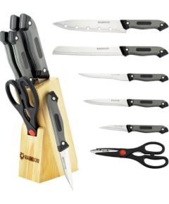 MAESTRO MR 1407 Nažu komplekts ar koka statīvu 7 gab Naži