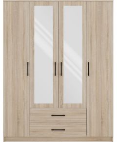 Top E Shop Topeshop ROMANA 160 SON bedroom wardrobe/closet 11 shelves 4 door(s) Oak Skapji