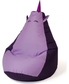 Go Gift Sako bag pouffe Unicorn purple-light purple L 105 x 80 cm Sēžammaisi un pufi