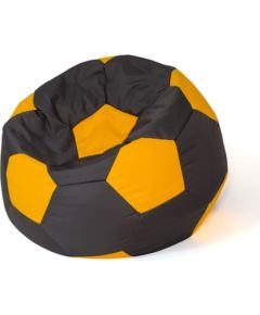 Go Gift Sako bag pouffe Ball black-yellow L 80 cm Sēžammaisi un pufi