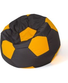Go Gift Sako bag pouffe Ball black-yellow XL 120 cm Sēžammaisi un pufi