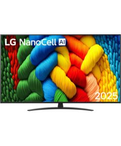 LG NanoCell AI 65NANO81A6A 165.1 cm (65") 4K Ultra HD Smart TV Wi-Fi Black Телевизоры