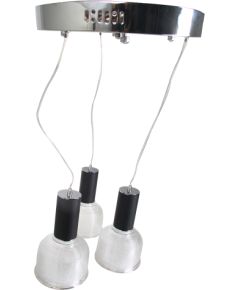 Gr.l.-LEKO ROUND 3x10W 3000K+6000K 1389lm melna Modernās lampas