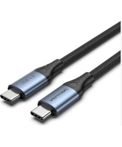 CABLE USB-C BRAIDED/1M GRAY TAVHF VENTION Data USB kabeļi