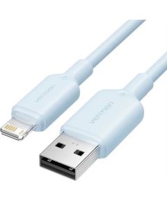 CABLE USB2.0 TO LIGHTNING/1M BLUE LAMSF VENTION Data USB kabeļi
