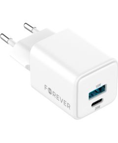 Forever TC-08-20AC GaN PD QC USB-C / USB 20W Tīkla Lādētājs Telefonu lādētāji 220v