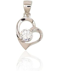 Sudraba kulons #2301657(PRh-Gr)_CZ, Sudrabs 925°, rodijs (pārklājums), Cirkoni, 1.1 gr. Sieviešu