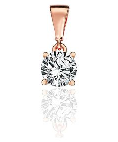 Zelta kulons #1301148(Au-R)_CZ, Sarkanais Zelts 585°, Cirkoni, 0.75 gr. Sieviešu