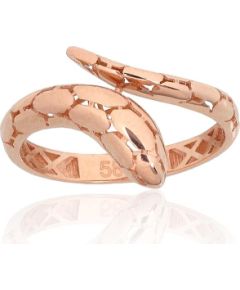 Zelta gredzens #1101154(Au-R), Sarkanais Zelts 585°, Izmērs: 18.5, 2.03 gr. Sieviešu