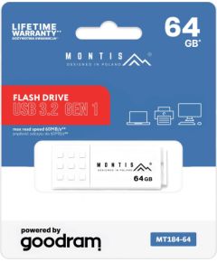 USB 3.2 64GB UME3 MT184-64 MONTIS by Goodram Jaunumi - Datori