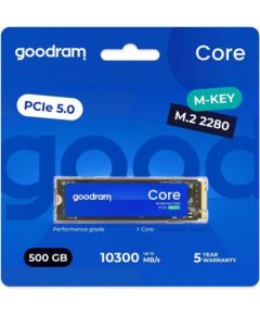 Goodram SSD Core  500GB Gen5 2280 9300/6000MB/s Jaunumi - Datori