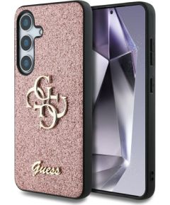 Guess Fixed Glitter Big 4G Case Aizsargapvalks Priekš Samsung Galaxy S25 Neoriģinālie Maciņi