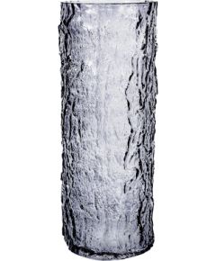 Vāze AMY D10xH25cm, pelēks stikls Glāzes un karafes