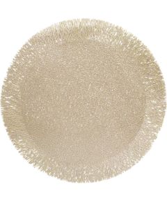 Placemat GLAM D38cm, golden Новости, мебель, дом