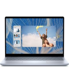 Dell Inspiron 14 2in1 FHD+ i5-1334U/16GB/512GB/Iris Xe/Win11 Pro/ENG Backlit kbd/FP/Touch/Ice Blue/3Y Basic OnSite Warranty Portatīvie datori